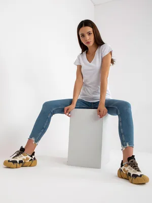 Produktbild von Basic Feel Good Kurzarm-T-Shirt für Frauen Zrika weiß XL