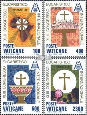 Produktbild von Briefmarken Vatikanstadt 1985 Mi 876-879 (kompl.Ausg.) postfrisch Eucharistischer Kongreá