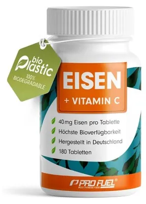 Produktbild von ProFuel EISEN + nat. Vitamin C 180 Tab.