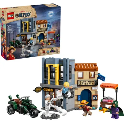 Produktbild von LEGO ONE PIECE Showdown mit Kapitän Smoker - Interaktives Spielzeug mit 4 Minifiguren inkl. Monkey D. Luffy und Sanji - Kinderzimmer Deko - Geschenk für Jungen, Mädchen und Fans ab 9 Jahren - 75642