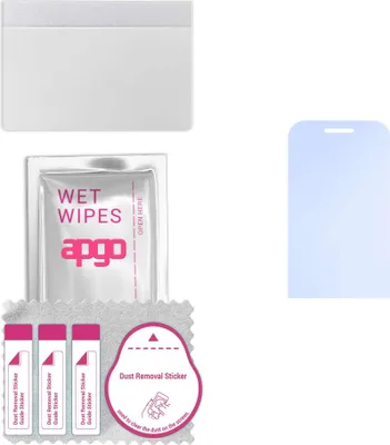 Produktbild von apgo Hybrid Schutzglas, kompatibel mit Nokia 2660 Flip, 9H Härte, Flexible Nano Glass PRO, toller Ersatz für Hartglas, kratzfester Displayschutzglas, Displayschutz, Full Glue