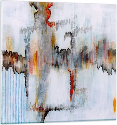 Produktbild von Bilder auf glas - Abstraktion modern - 30x30cm - Glasbilder - Wandbilder - Kunstdruck - zum Aufhängen bereit - Wanddekoration aus Glas - Glas Bilder - Wandbild auf Glas - Einteilig - GAC30x30-3676