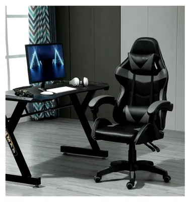 Produktbild von Ergonomischer Bürostuhl, Schreibtischstuhl, Drehstuhl, Gaming Sessel (Grau)