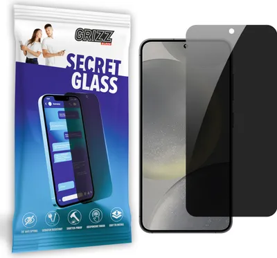Zdjęcie produktu dla Ochraniacz ekranu GrizzGlass SecretGlass Privacy do Samsung Galaxy S24 - Czarny