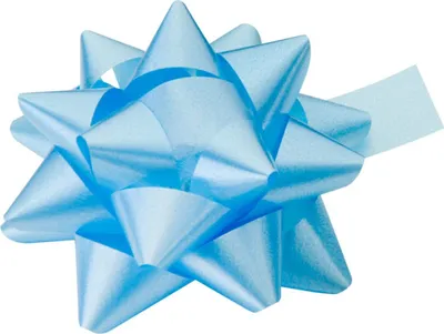 Produktbild von Geschenkband Goldina-Polyband-Rosette matt 70mm Hellblau