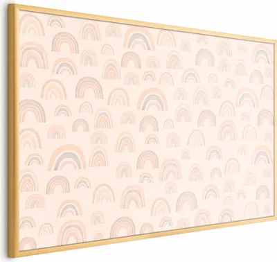 Produktbild von Posterpapier Poster - Pastel Rainbows 30x21 cm Für Kinder e-A-10132-ao-a