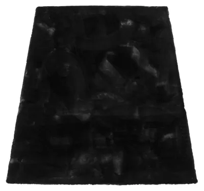 Produktbild von Hochflor Teppich Wohnzimmer Shaggy Kaninchenfell Imitat Kunstfell Langflor Flauschig Grösse 80x150 cm