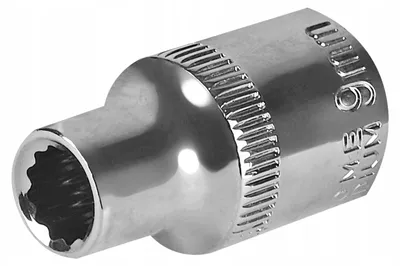 Produktbild von Schmith Steckschlüssel-Einsatz Zwölfkant 1/2 Zoll 9 mm aus CrV Stahl Profi Werkstatt Werkzeug