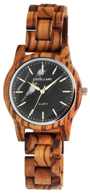 Produktbild von Excellanc Uniarmbanduhr aus Holz