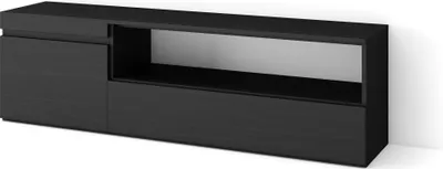 Image de COZY Meuble TV, Banc Télé, 150x35x45cm, Pour les TV jusqu'à 65", Meubles de salon, Noir