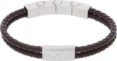 Produktbild von Police Armband Herren PEAGB0039601 Edelstahl, Leder, Braun