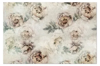 Image de LUMASOUL Tableau sur toile, motif floral, tableaux muraux cadre en bois, Tableau Mural pour Salon & Chambre, 120x80 cm vintage