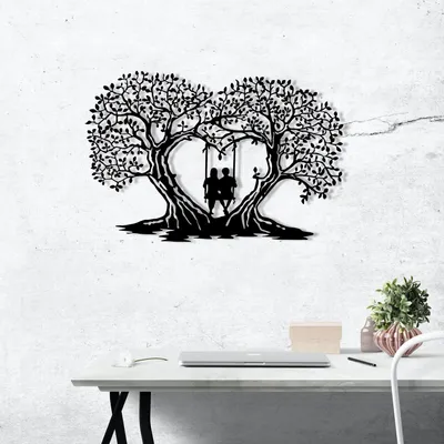 Obrázek produktu pro Wallity 279ENZ1251, Obrázek, Romantický, Kov, Černá, 630 mm, 1,2 mm