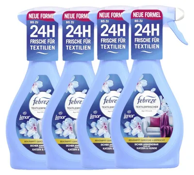 Immagine prodotto di Febreze deodorante per tessuti Aprilfrisch per una fresca fragranza 500ml confezione da 4