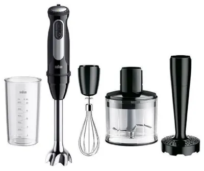 Zdjęcie produktu dla Braun MultiQuick 5 Pro, Blender immersyjny, 0,6 l, 1,2 m, 1000 W, Czarny, Srebrny