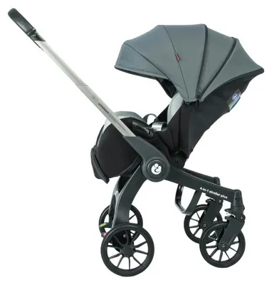Produktbild von Babywagen, Wendbarer Sitz, Stoßdämpfende Räder, G308 grau