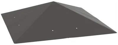 Zdjęcie produktu dla Zastępczy dach pawilonowy, 3x3 m, wodoodporny materiał Oxford | Kolor: Szary | Wymiary: 298x298 cm
