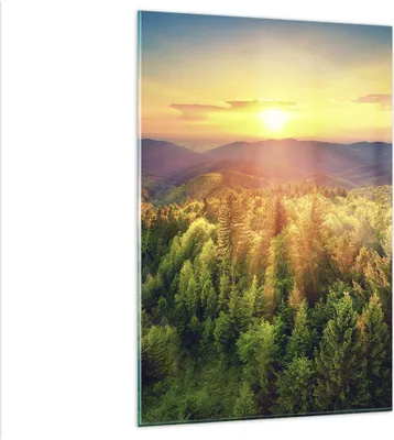 Produktbild von Bilder auf glas - Einteilig - Berge Natur - 80x120cm - Glasbilder - Wandbilder - Bilder - Kunstdruck - zum Aufhängen bereit - Wanddekoration aus Glas - Glas Bilder - Wandbild auf Glas - GPA80x120-3697