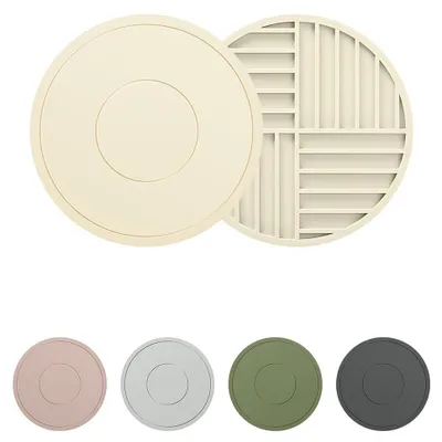 Image de Supports de pot en silicone - Dissipateurs de chaleur et antidérapants - Lot de 5