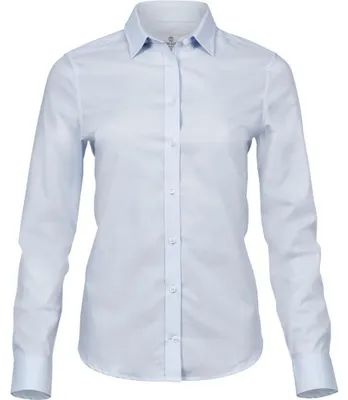 Image de Tee Jays - Chemisier "Luxury" pour femmes, modèle FK893 (taille 3XL), couleur bleu clair
