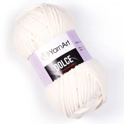 Produktbild von YarnArt Dolce genau wie Himalaya Dolphin Baby, Chenille, Kuschelwolle, Kuschelgarn, leami Y 745 naturweiß