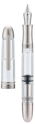 Produktbild von Füllfederhalter Kolbenfüllung Stub-Feder 1,1 mm Kalligrafie Kunst Zeichnen transparent Acryl Etui-Set