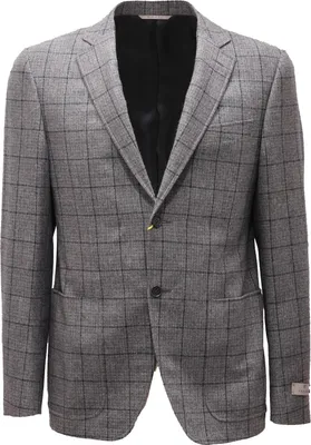 Produktbild von 7101AD giacca uomo CANALI grau/blau Wolle/Kaschmir Jacke Mann
