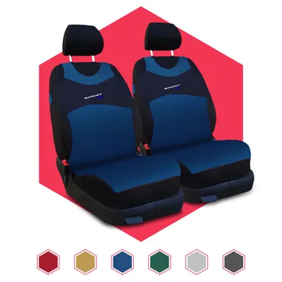 Immagine prodotto di Coprisedili per auto Coprisedili universali Coprisedile per auto Coprisedile anteriore 1+1 blu