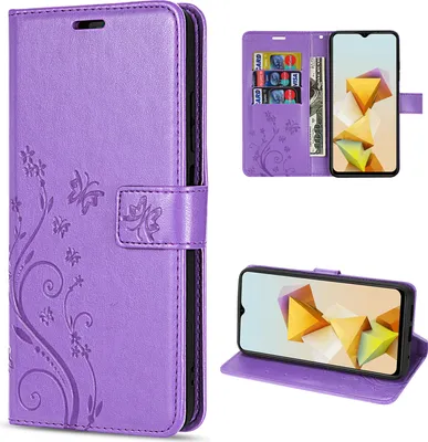 Produktbild von Hülle für ZTE Blade A73 5G Handy Tasche Handyhülle Schutzhülle Klapphülle Etui Lila