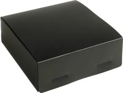 Produktbild von Kunststoff Geschenkbox, Frosty Geschenkbox aus Polypropylen-Kunststoff, Format 15x15x5cm SCHWARZ, 10 St.