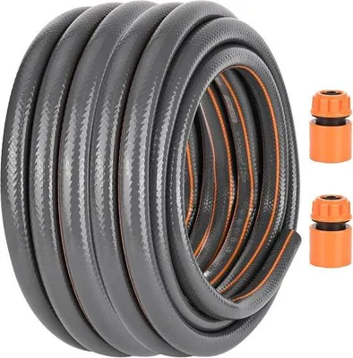 Productafbeelding van Tuinslang 10 m - Flexibele Waterslang 1/2 inch - Vorstbestendig en UV-bestendig - 4-laags Irrigatieslang met Knikbescherming voor Tuin
