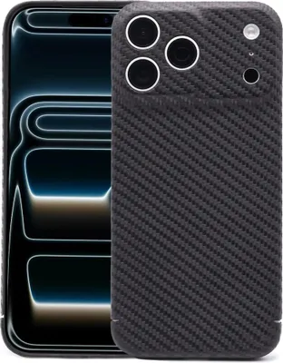 Produktbild von Handyhülle für Apple iPhone 17 Pro Max, Nevox CarbonSeries, Schwarz
