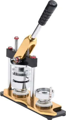 Produktbild von Buttonmaschine mit Kreisschneider Drehstanze 25 mm