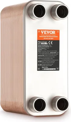 Produktbild von 80 Plattenwärmetauscher 4*1-1/4" MNPT-Anschlüsse 5"x 12" gelötet 316L Edelstahl