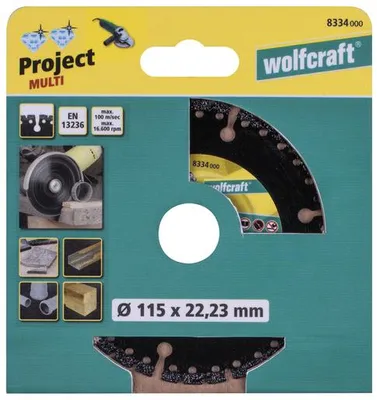 Produktbild von Wolfcraft Pro Multi Diamanttrennscheibe 115 mm Stein & Metall