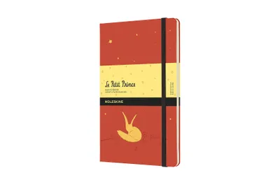 Imagen del producto de Cuaderno Moleskine - El Principito, tamaño grande/A5, sin páginas, encuadernado, color naranja