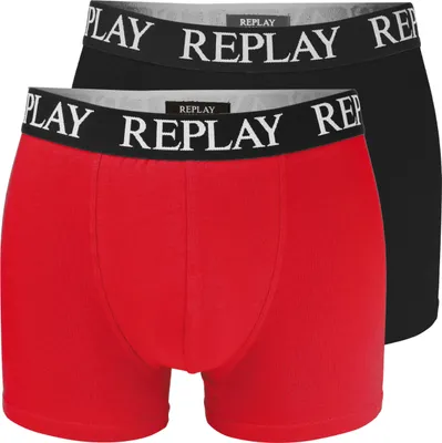 Produktbild von Replay 2er Pack - Herren Boxershorts aus Baumwolle, Unterhosen für Männer