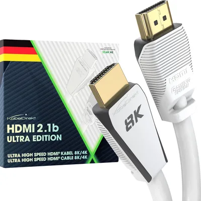 Produktbild von HDMI Kabel 3m 8K Ultra High Speed 48G HDMI 2.1 für PS5 Xbox PC KabelDirekt