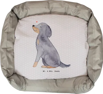 Produktbild von Mr. & Mrs. Panda Hundesofa Gordon Setter Lebensretter - Grau Pastell - Geschenk, Shetter, Hundebett, Jagdhund, Muttertag, Valentinstag, Vatertag, Hund, Dankeschön