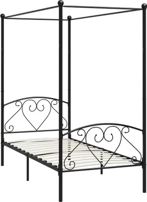 Produktbild von Stabli Möbel Himmelbett-Gestell Schwarz Metall 120x200 cm - Bettrahmen Klassische Betten CC1625782