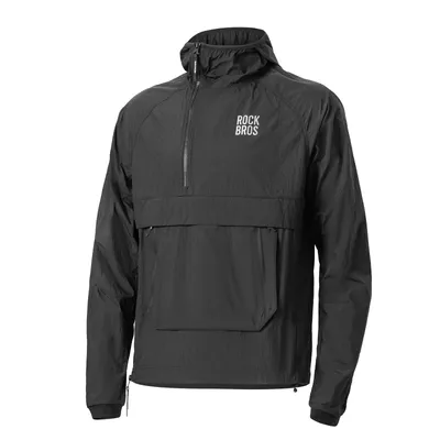 Obrázek produktu pro ROCKBROS Větruodolná cyklistická bunda Voděodolná odnímatelná softshellová bunda Pánská bunda na cyklistiku MTB Outdoor Černá L