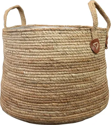 Produktbild von Ter Steege Zimmerpflanzenkorb Seegras Beige-Braun D 27 cm H 22 cm