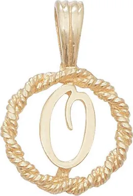 Produktbild von Raffinierter 9 Karat (375) Gold Buchstaben / Initiale Damen - Anhänger; TRS35290LTO