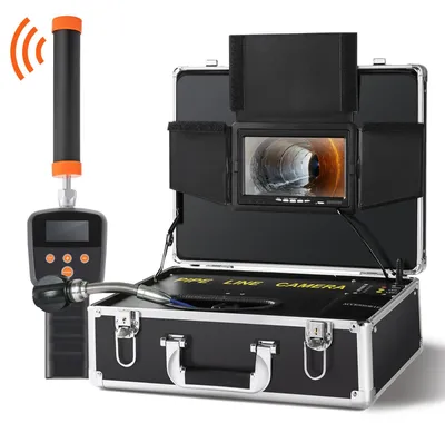 Image de Caméra d'inspection de canalisations - Caméra d'inspection de tuyaux - Caméra d'inspection - Caméra pour canalisations - Endoscope - Écran LCD de 7 pouces