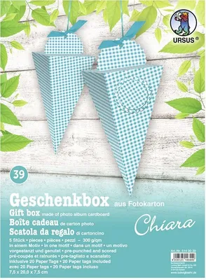 Produktbild von Geschenkbox Chiara 7,5x20x7,5cm VE=5 Stück Motiv: 39