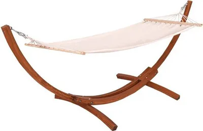 Produktbild von COSTWAY Hängemattengestell aus Holz mit Hängemattenständer Hängeschaukel 313 x 115 x 120 cm Hängemattenhalter Belastbarkeit bis zu 120 kg