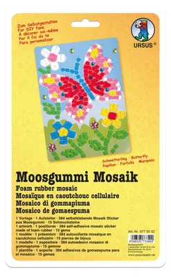 Produktbild von URSUS Moosgummi Mosaik Schmetterling