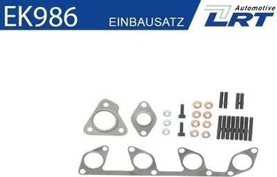 Produktbild von LRT Montagesatz Abgaskrümmer Montagesatz Abgasanlage EK986 für AUDI A4 Avant (8K5, B8)