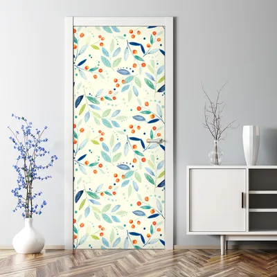 Produktbild von Dekorative Klebefolie selbstklebend Tapete Türposter Grüne Tropenblätter 70 x 200 cm