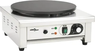 Produktbild von vidaXL Elektrischer Crepe-Maker mit ausziehbarem Tablett 40 cm 3000 W